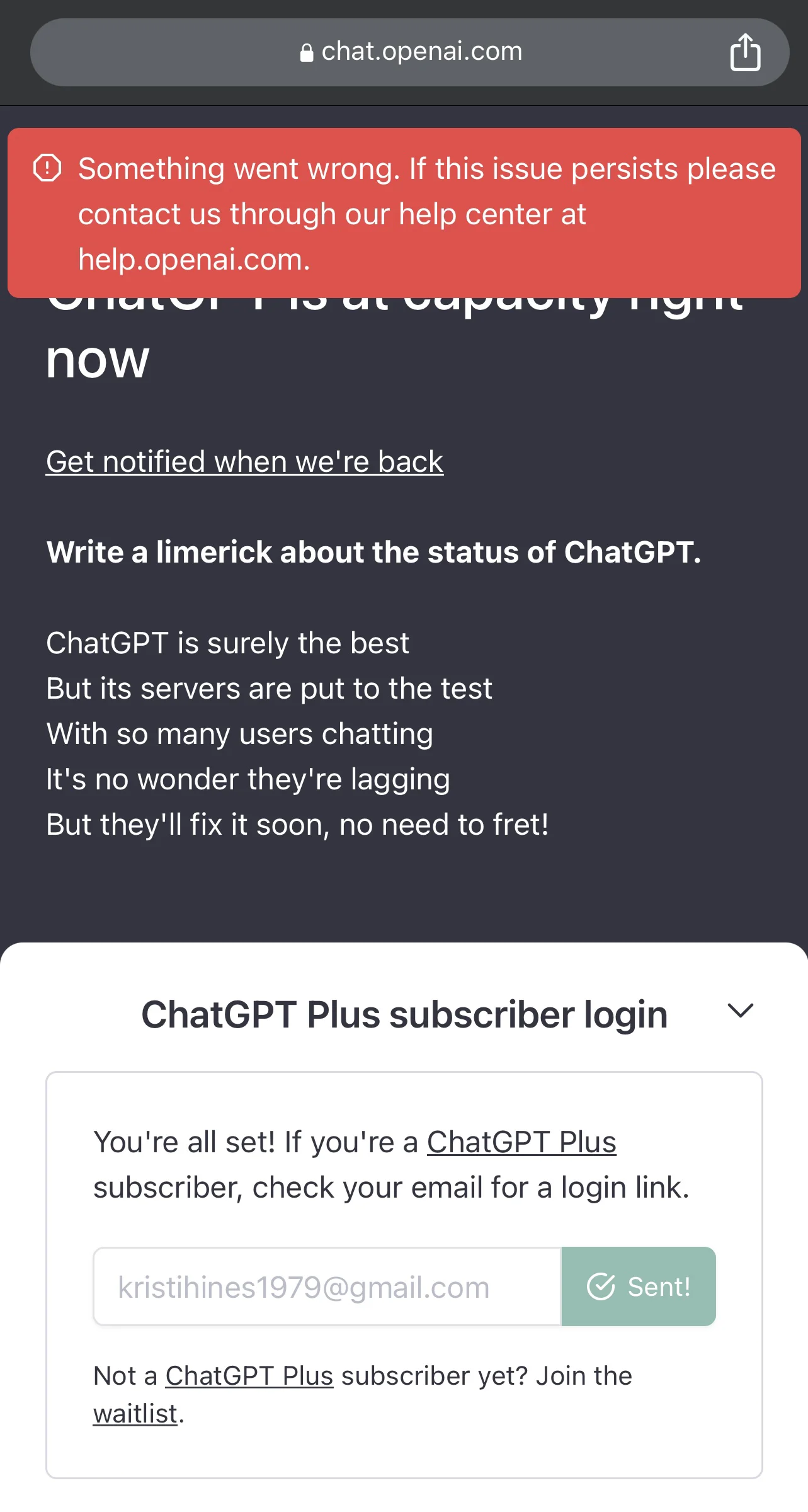 ChatGPT Is Down: OpenAI Reports Major Outages For ChatGPT And Labs Users