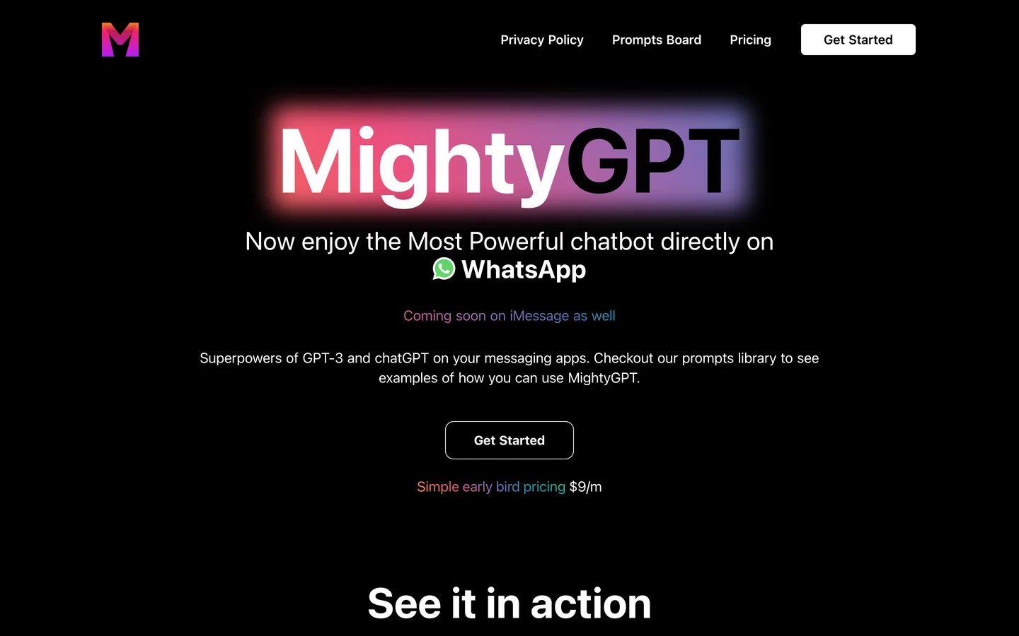 MightyGPT - ChatGPT on Whatsapp