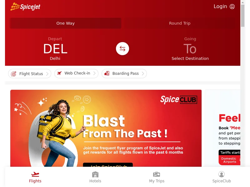 "SpiceJet - Flight Booking for Domestic and International, Cheap Air Tickets"