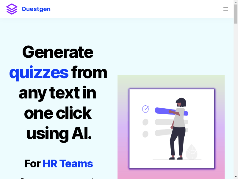 Questgen - AI Powered Quiz Generator