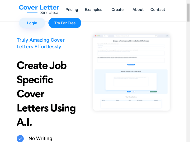 CoverLetterSimple.ai