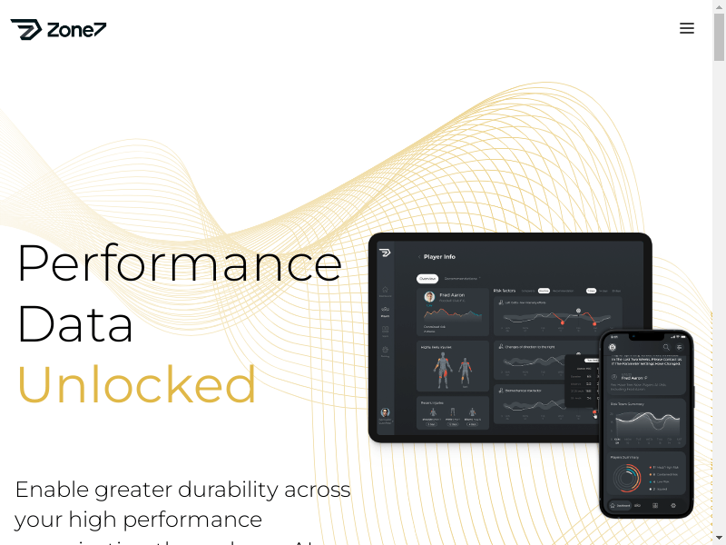 Zone7 - AI data performance platform to mitigate sports injury risks